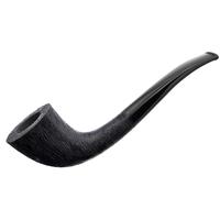 BriarWorks Classic Dark Rusticated with Black Stem (C10)