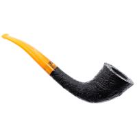 BriarWorks Classic Dark Sandblasted with Amber Stem (C10)