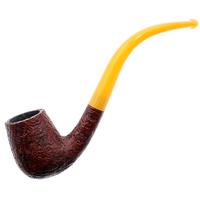 BriarWorks Classic Brown Sandblasted with Amber Stem (C13)