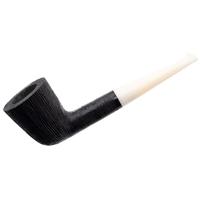 BriarWorks Classic Dark Rusticated with White Stem (C61)