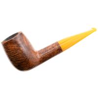 BriarWorks Classic Dark Smooth with Amber Stem (C22)