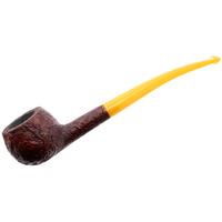 BriarWorks Classic Brown Sandblasted with Amber Stem (C121)