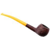 BriarWorks Classic Brown Sandblasted with Amber Stem (C121)