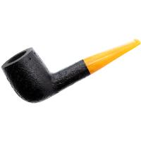 BriarWorks Classic Dark Sandblasted with Amber Stem (C22)