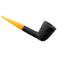 BriarWorks Classic Dark Sandblasted with Amber Stem (C61)