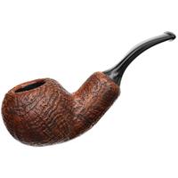 Chacom Brown Sandblasted Bent Apple Reverse Calabash