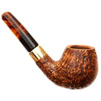 Chacom Churchill Sandblasted Bent Billiard Churchwarden (184) (9mm)