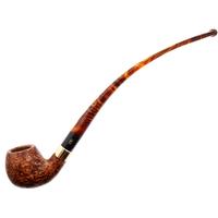 Chacom Churchill Sandblasted Bent Billiard Churchwarden (184) (9mm)