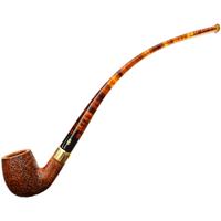 Chacom Churchill Sandblasted Bent Billiard Churchwarden (42) (9mm)
