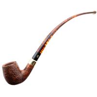 Chacom Churchill Sandblasted Bent Billiard Churchwarden (42) (9mm)