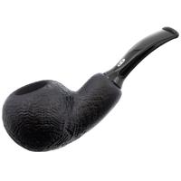 Chacom Sandblasted Black Bent Apple Reverse Calabash