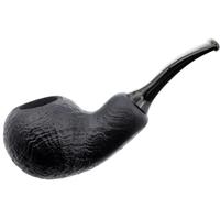 Chacom Sandblasted Black Bent Apple Reverse Calabash