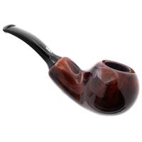 Chacom Brown Smooth Bent Apple Reverse Calabash