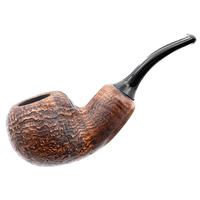 Chacom Sandblasted Brown Bent Apple Reverse Calabash