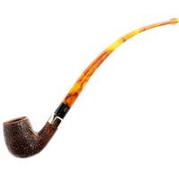 Chacom Churchill Sandblasted Bent Billiard Churchwarden (42) (9mm)