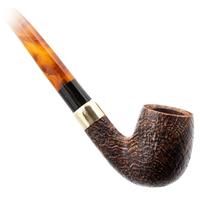 Chacom Churchill Sandblasted Bent Billiard Churchwarden (42) (9mm)
