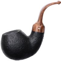 Moonshine Pipe Co Midnight Sandblasted Cannonball with Coffee Stem