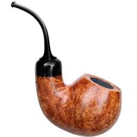 Moonshine Pipe Co Light Smooth Cannonball with Black Stem (9mm)