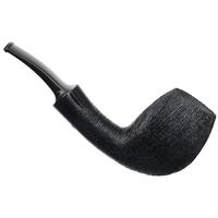 Moonshine Pipe Co Wire Rusticated Bent Egg with Black Stem