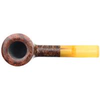 Moonshine Pipe Co Dark Smooth Patriot with Amber Stem