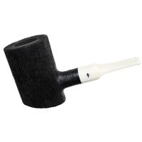 Moonshine Pipe Co Wire Rusticated Stoker with White Stem
