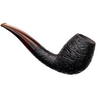 Moonshine Midnight Sandblasted Bent Egg with Tortoise Stem