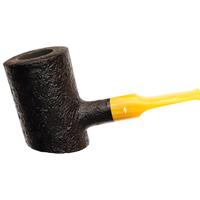 Moonshine Midnight Sandblasted Stoker with Amber Stem