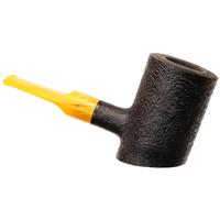 Moonshine Midnight Sandblasted Stoker with Amber Stem