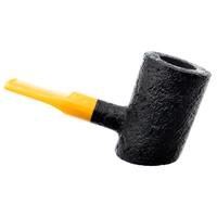 Moonshine Midnight Sandblasted Stoker with Amber Stem