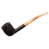 Moonshine Midnight Sandblasted Long Stem Hillbilly with Coffee Stem