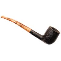 Moonshine Midnight Sandblasted Long Stem Hillbilly with Coffee Stem