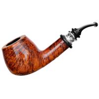 Neerup P. Jeppesen Boutique Smooth Bent Apple with Silver (4) (9mm)