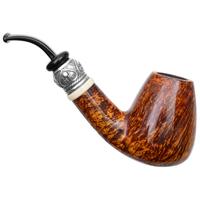 Neerup P. Jeppesen Boutique Sandblasted Bent Brandy with Silver (6) (9mm)