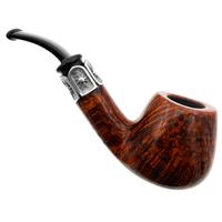 Neerup P. Jeppesen Boutique Smooth Bent Brandy with Silver (4) (9mm)