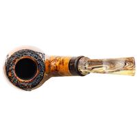 Neerup P. Jeppesen Handmade Ida Easy Cut Partially Rusticated Bent Billiard (3) (9mm)