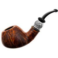 Neerup P. Jeppesen Boutique Smooth Bent Brandy with Silver (4) (9mm)