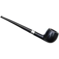 Peterson Junior Ebony Silver Mounted Straight Apple Fishtail
