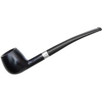 Peterson Junior Ebony Silver Mounted Canted Apple Fishtail