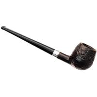 Peterson Junior Sandblasted Silver Mounted Canted Apple Fishtail