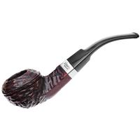 Peterson Junior Rusticated Nickel Mounted Bent Bulldog Fishtail