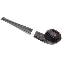 Peterson Junior Sandblasted Silver Mounted Straight Bulldog Fishtail