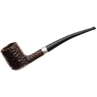 Peterson Junior Rusticated Nickel Mounted Canted Billiard Fishtail