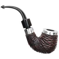 Peterson House Pipe Rusticated Silver Cap Bent P-Lip