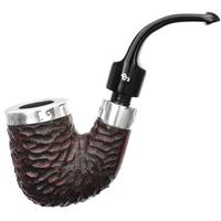 Peterson Pub Pipe Rusticated Silver Cap P-Lip