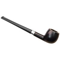 Peterson Junior Ebony Silver Mounted Straight Apple Fishtail