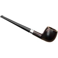 Peterson Junior Ebony Silver Mounted Straight Apple Fishtail