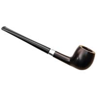 Peterson Junior Ebony Silver Mounted Straight Apple Fishtail