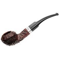 Peterson Junior Rusticated Nickel Mounted Bent Bulldog Fishtail