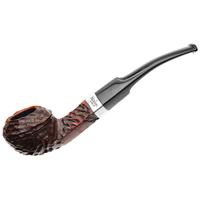 Peterson Junior Rusticated Nickel Mounted Bent Bulldog Fishtail