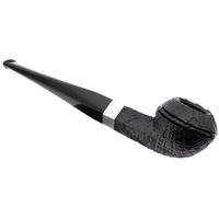 Peterson Junior Sandblasted Silver Mounted Straight Bulldog Fishtail